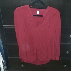 Burgundy blouse
